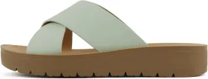 Soda LUCY ~ Women Open Toe Flatform Platform Crisscross Band Upper Fashion Slide Sandals