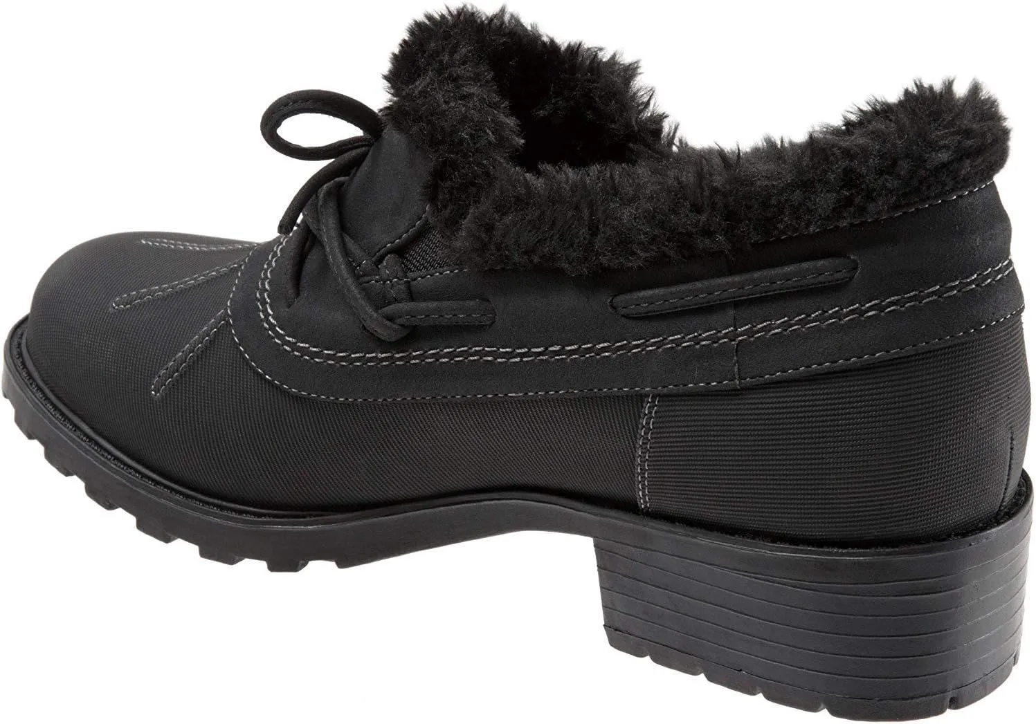 SoftWalk Women's Boot Ballet Flat, Black, 8