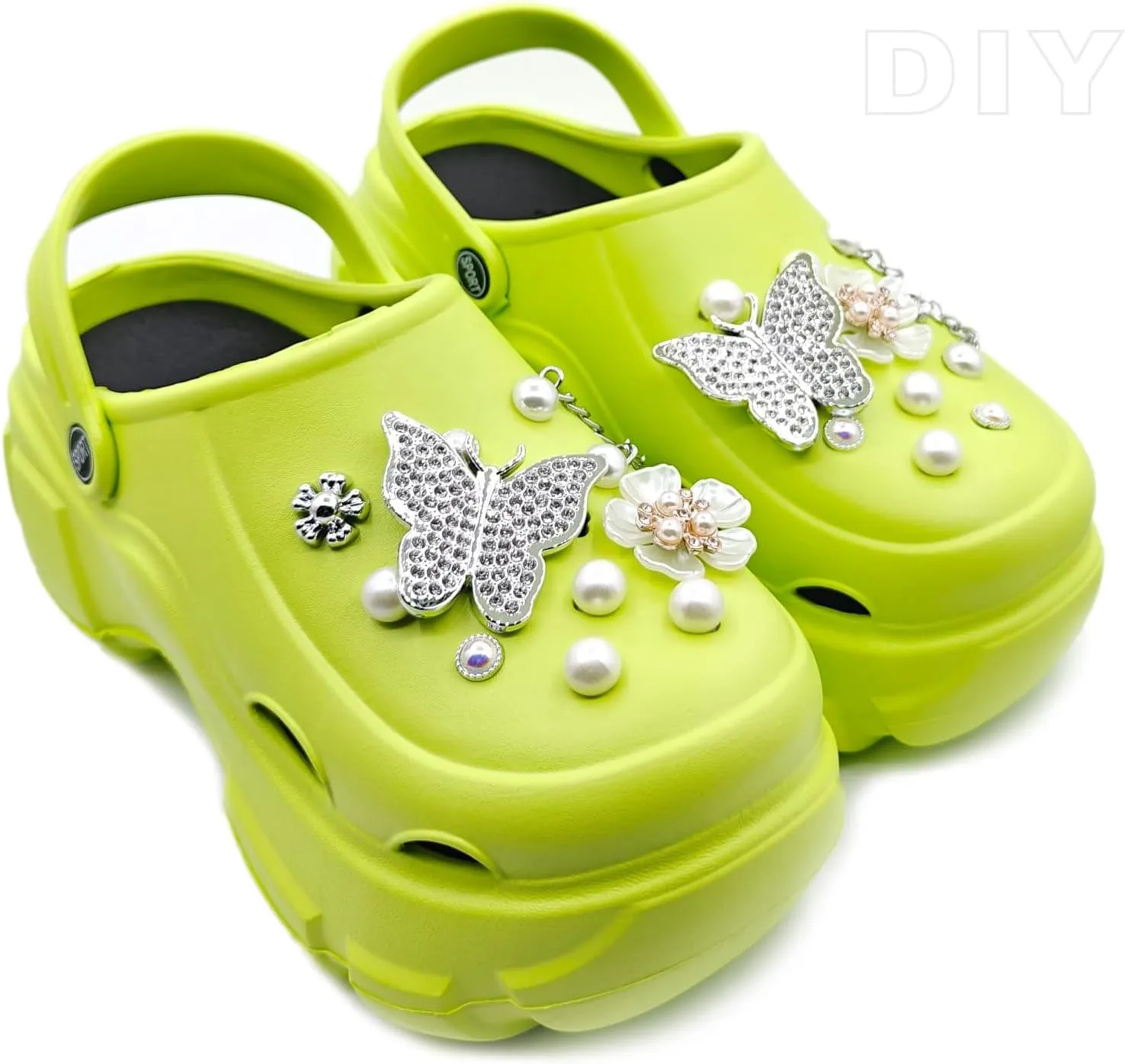 Solaud Women's Platform Clogs High Platform Clog Classic Comfortable Slip On Slide Garden Outdoor Beach Clogs Shoes