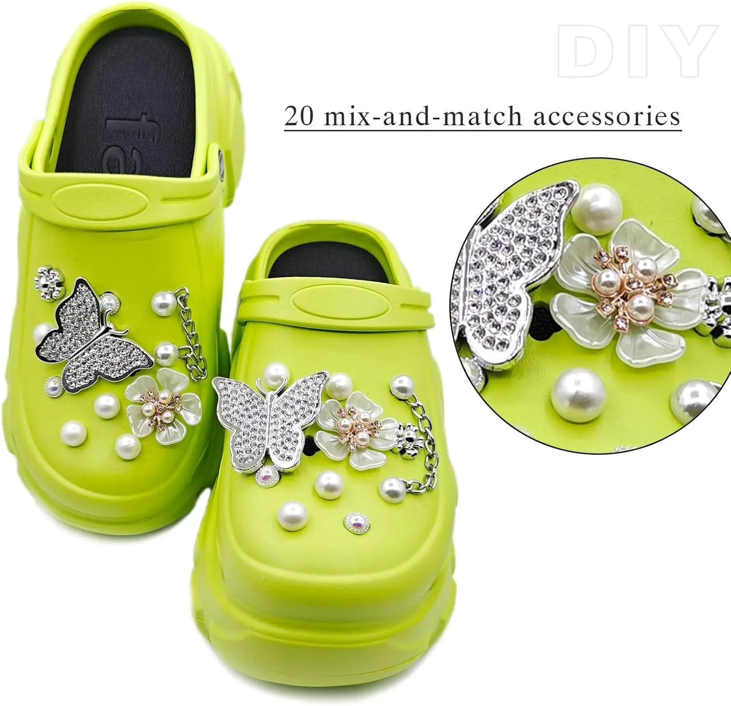 Solaud Women's Platform Clogs High Platform Clog Classic Comfortable Slip On Slide Garden Outdoor Beach Clogs Shoes