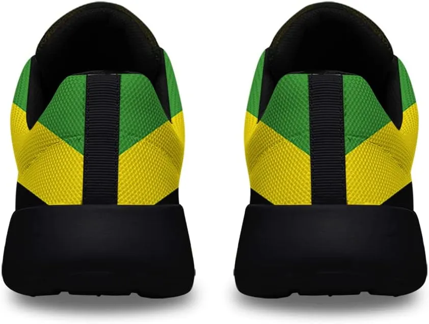 Sonzj-II Jamaican Flag Shoes Unisex Adult Running Shoes Breathable Casual Sport Tennis Sneakers Gifts for Women Men