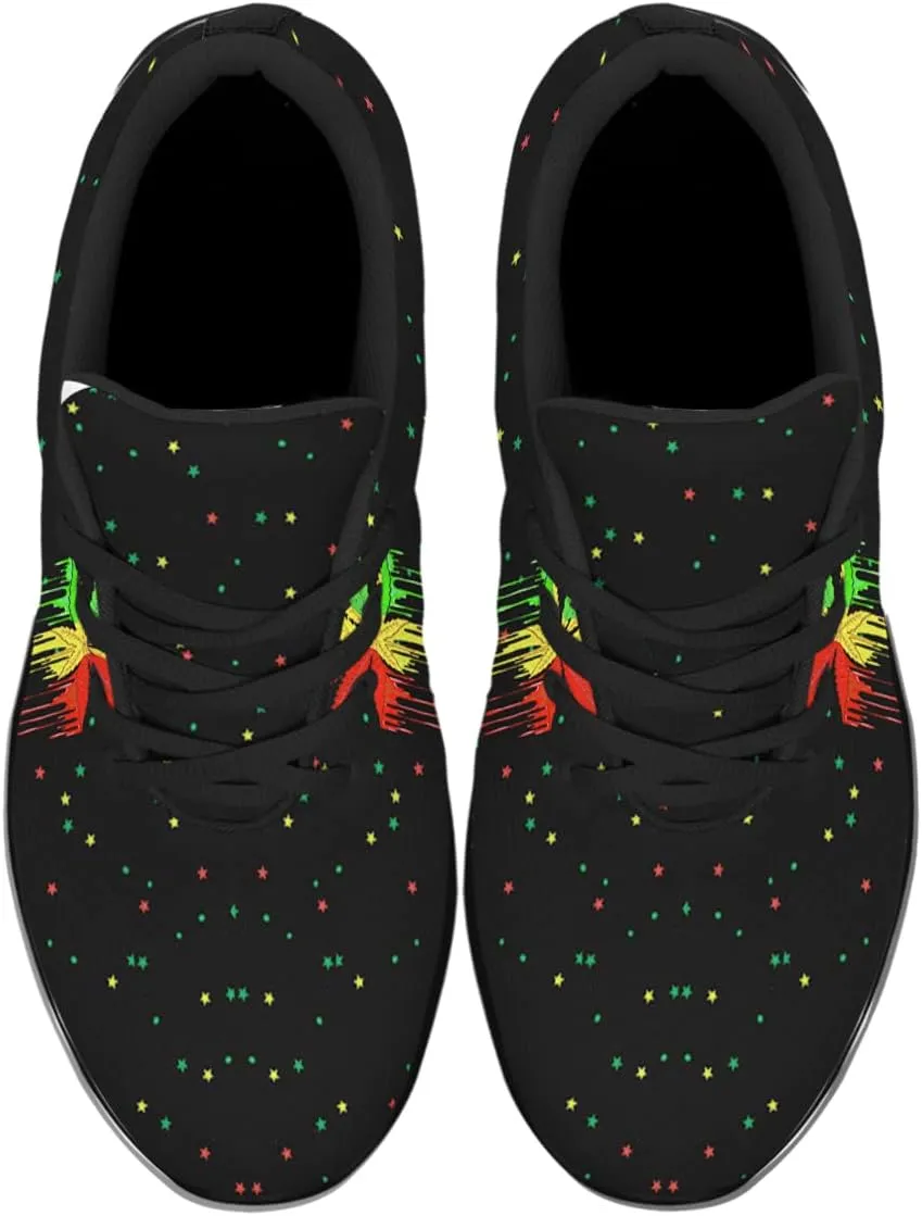 Sonzj-II Marijuana Leaf Shoes Mens Womens Pot Leaf 420 Weed Running Sneakers Cannabis Leaf Walking Tennis Shoes