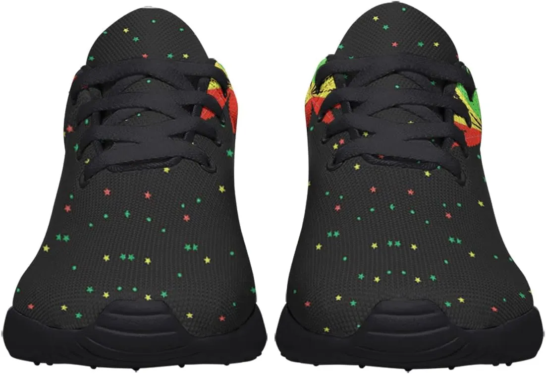 Sonzj-II Marijuana Leaf Shoes Mens Womens Pot Leaf 420 Weed Running Sneakers Cannabis Leaf Walking Tennis Shoes