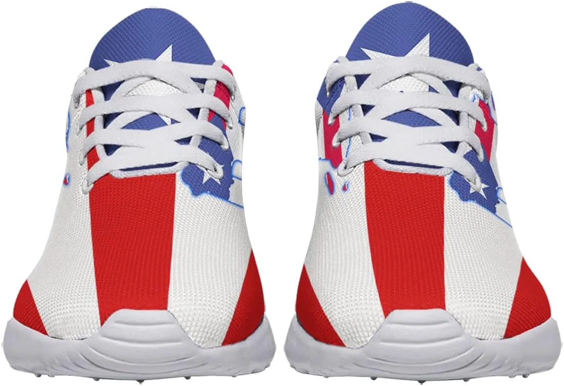 Sonzj-II Men's Women's Puerto Rico Sneakers Fashion Casual Slip on Walking Shoes Lightweight Breathable Puerto Rican Running Sneaker