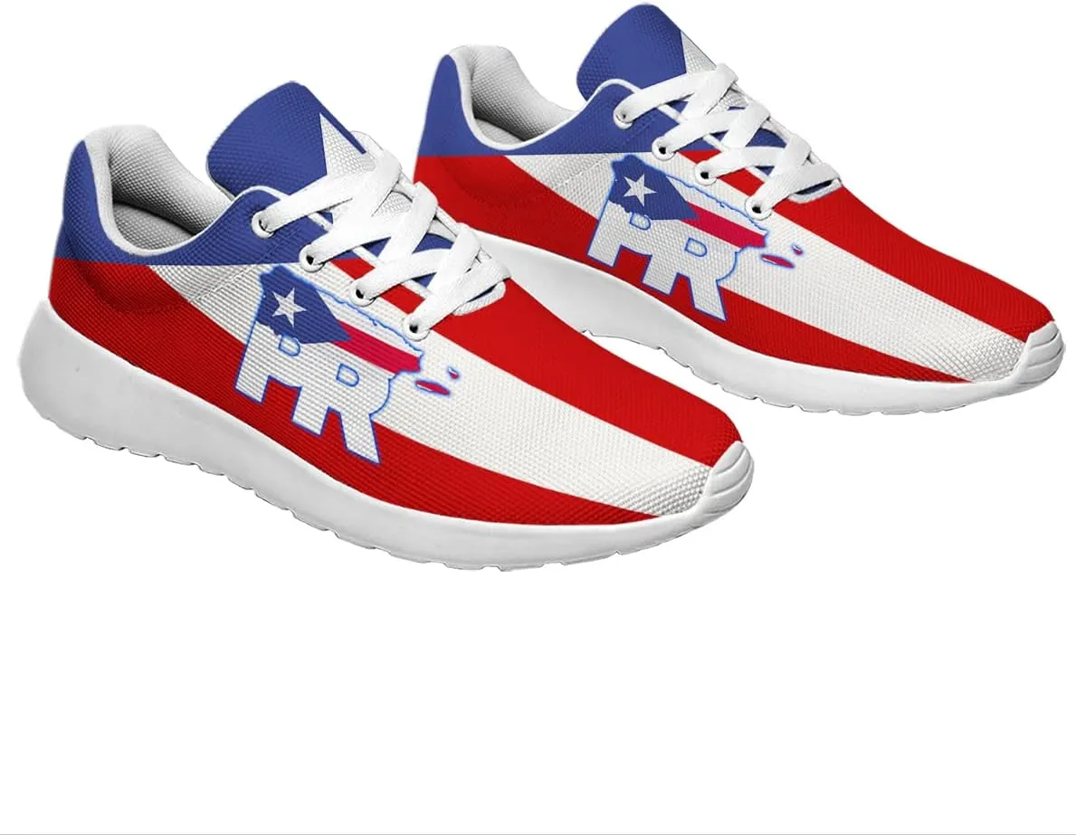 Sonzj-II Men's Women's Puerto Rico Sneakers Fashion Casual Slip on Walking Shoes Lightweight Breathable Puerto Rican Running Sneaker