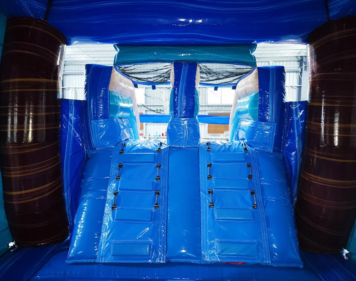 South Beach Dual Lane Bounce House with Slide (Wet/Dry)