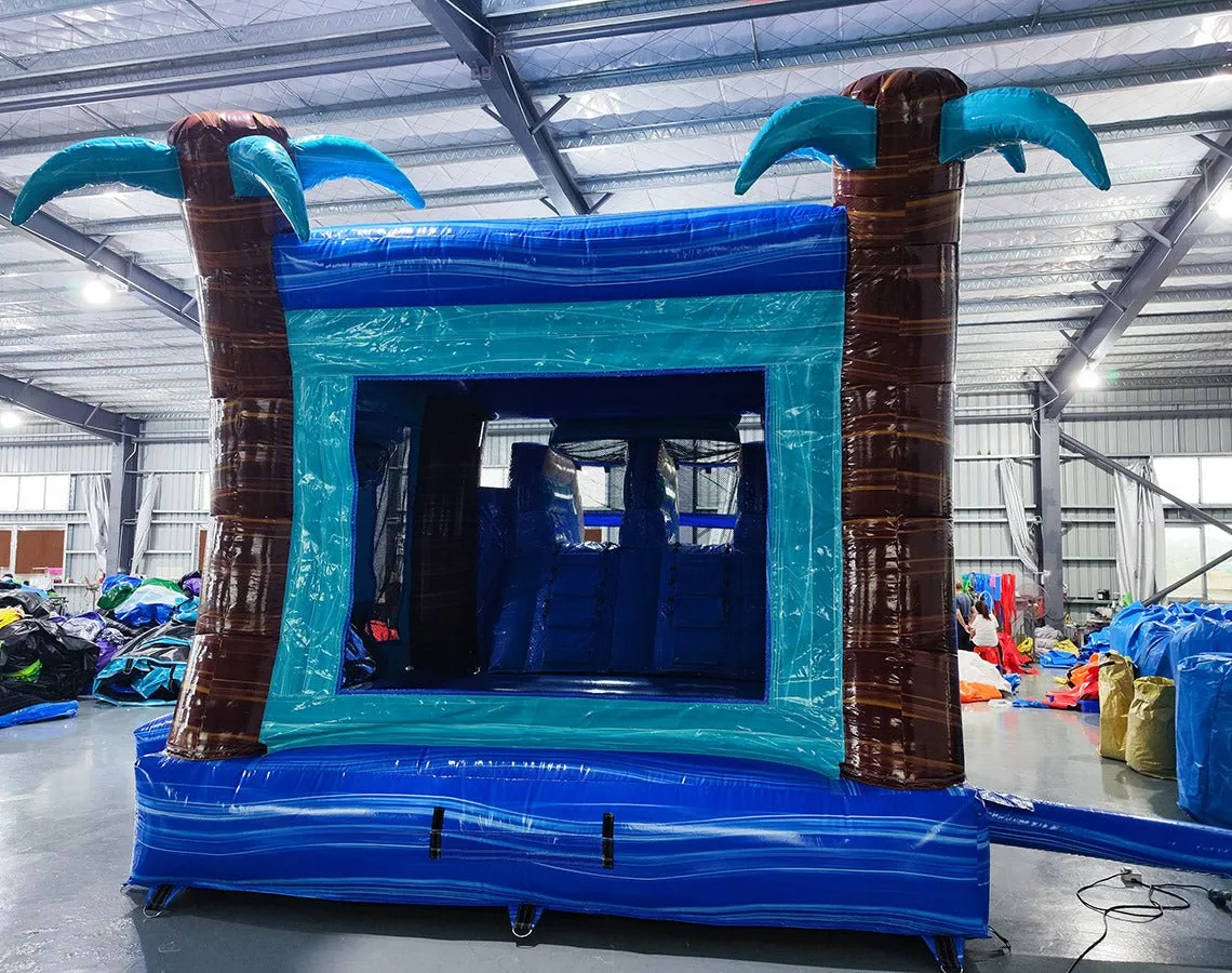 South Beach Dual Lane Bounce House with Slide (Wet/Dry)