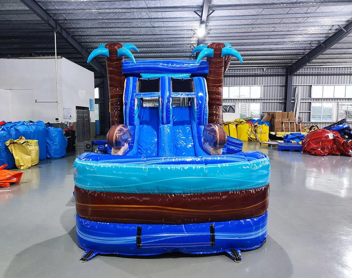 South Beach Dual Lane Bounce House with Slide (Wet/Dry)