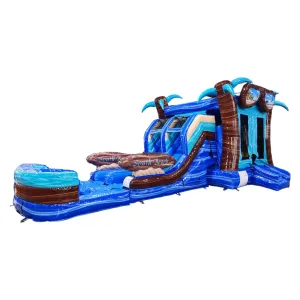 South Beach Dual Lane Bounce House with Slide (Wet/Dry)