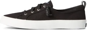 Sperry Women's Crest Vibe Sneaker, Black, 8.5 Wide
