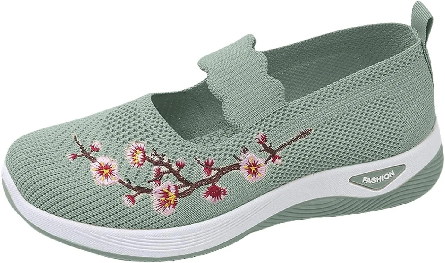 Spring and Women's Mesh Slip On Breathable Shoes Fashionable Soft Soled Casual Sports Shoes Women Mountain Biking Shoes