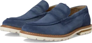 Stacy Adams Men's Hopkins Penny Slip On Loafer, Navy Suede, 9.5
