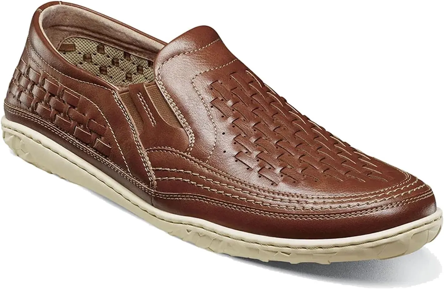 Stacy Adams Men's Ithaca Slip On Loafer Driving Style, Sienna, 8.5