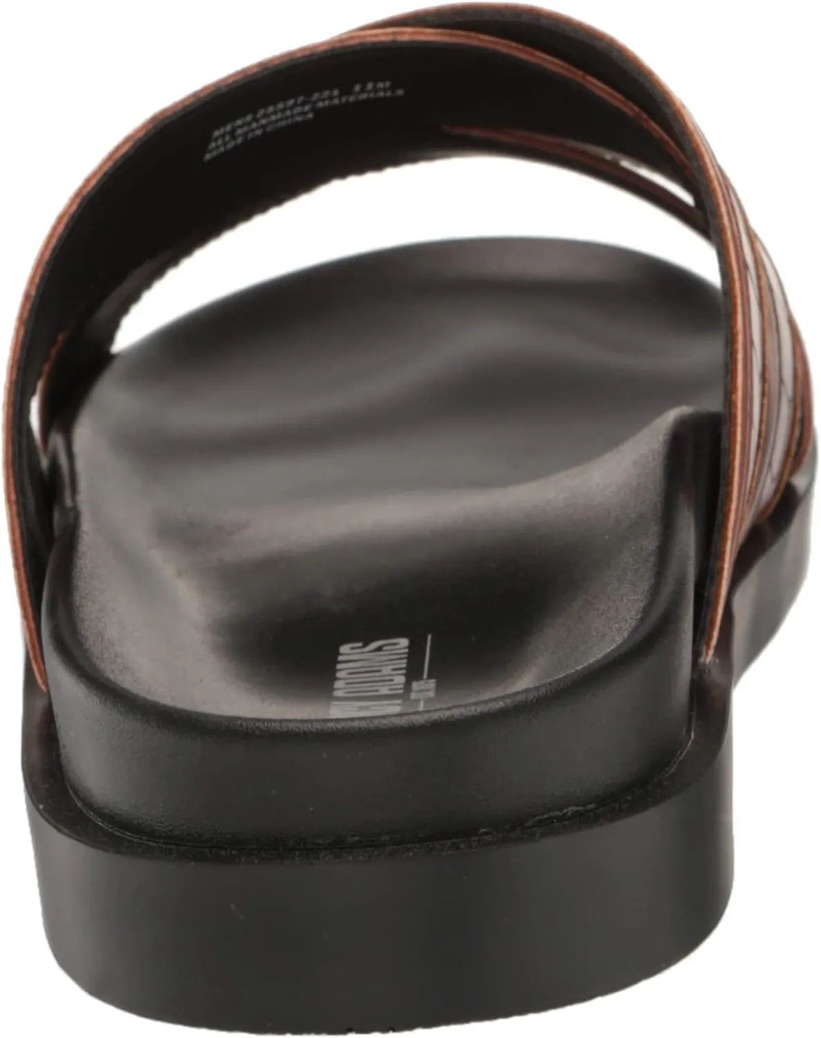 STACY ADAMS Men's Mondo Cross Strap Slide Sandal