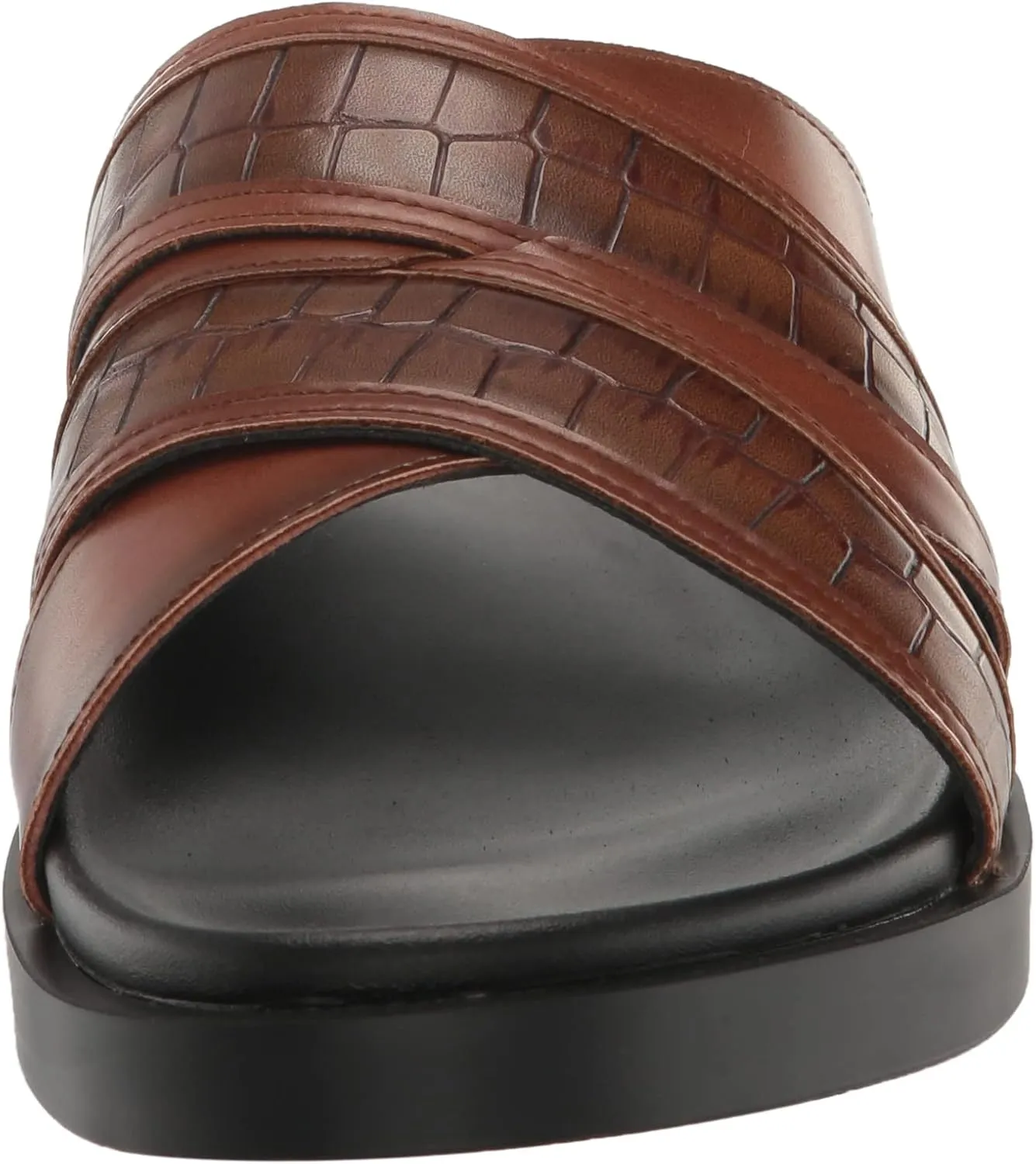 STACY ADAMS Men's Mondo Cross Strap Slide Sandal