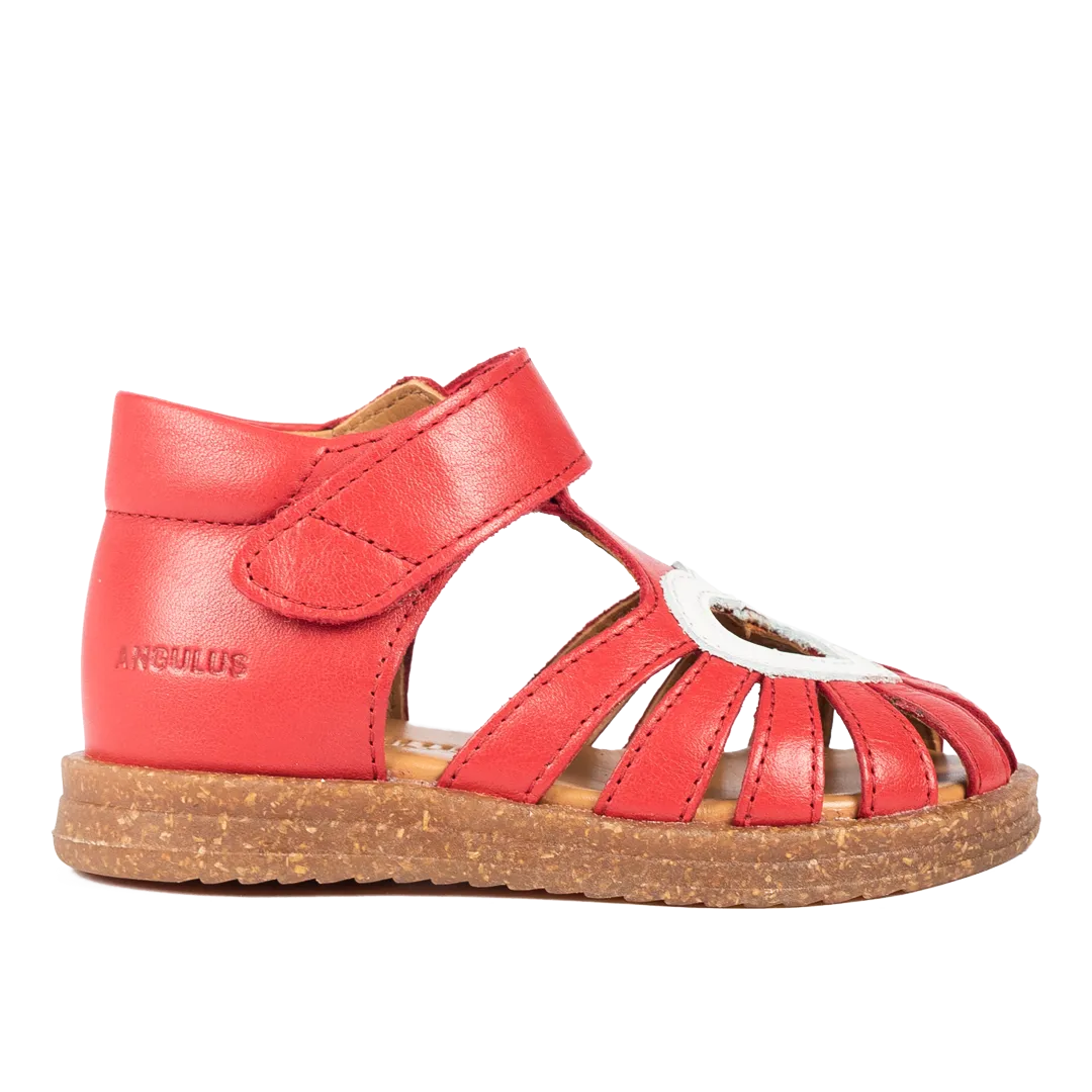 Starter heart sandal with velcro closure