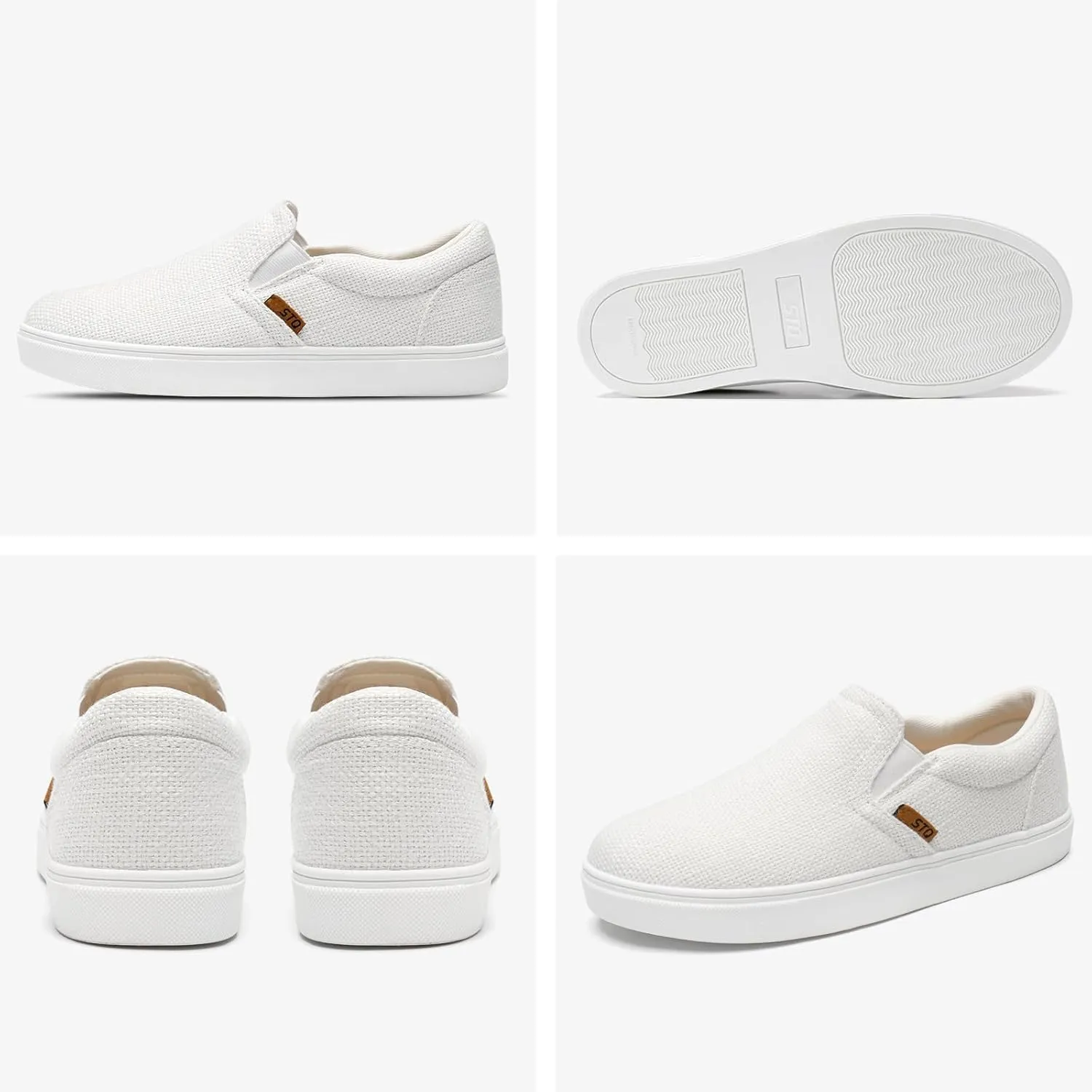 STQ Wide Toe Box Slip On Shoes for Women | Business Casual Shoes for Women Trendy Fashion Sneakers Lightweight Loafers Shoes