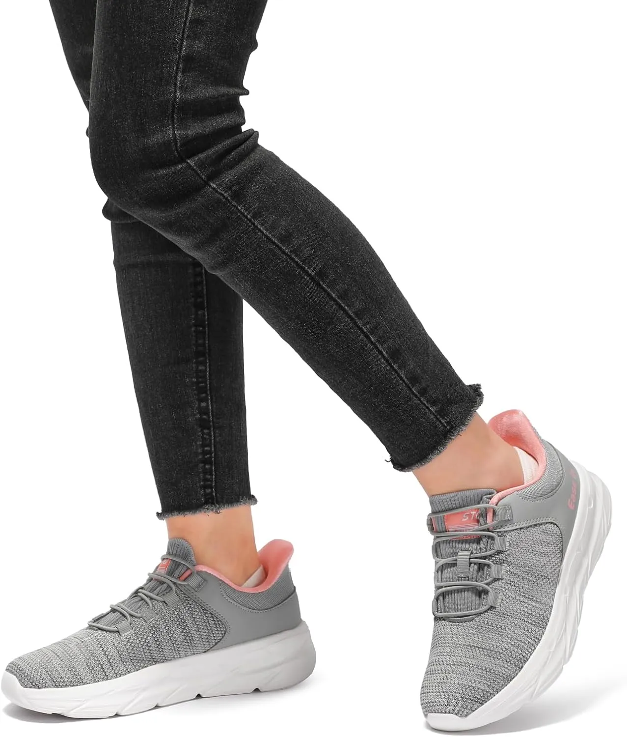 STQ Women Slip on Sneakers Orthopedic Walking Shoes for Pregnant and Busy Mom