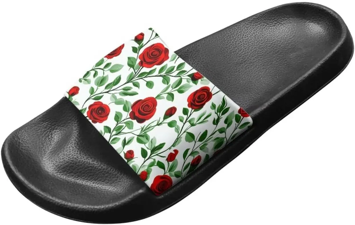 Summer Slides for Women Men Teens Soft EVA Slippers Waterproof Pool Beach Shoes Quick Dry Non Slip Shower Sandals US Size 5.5-12.5