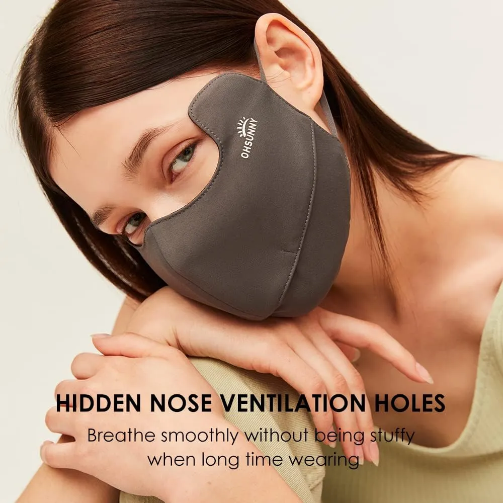 Sun Protection Face Cover UPF 50  Anti-UV Women Mask Protection Breathable Face Covering SLN3M308D