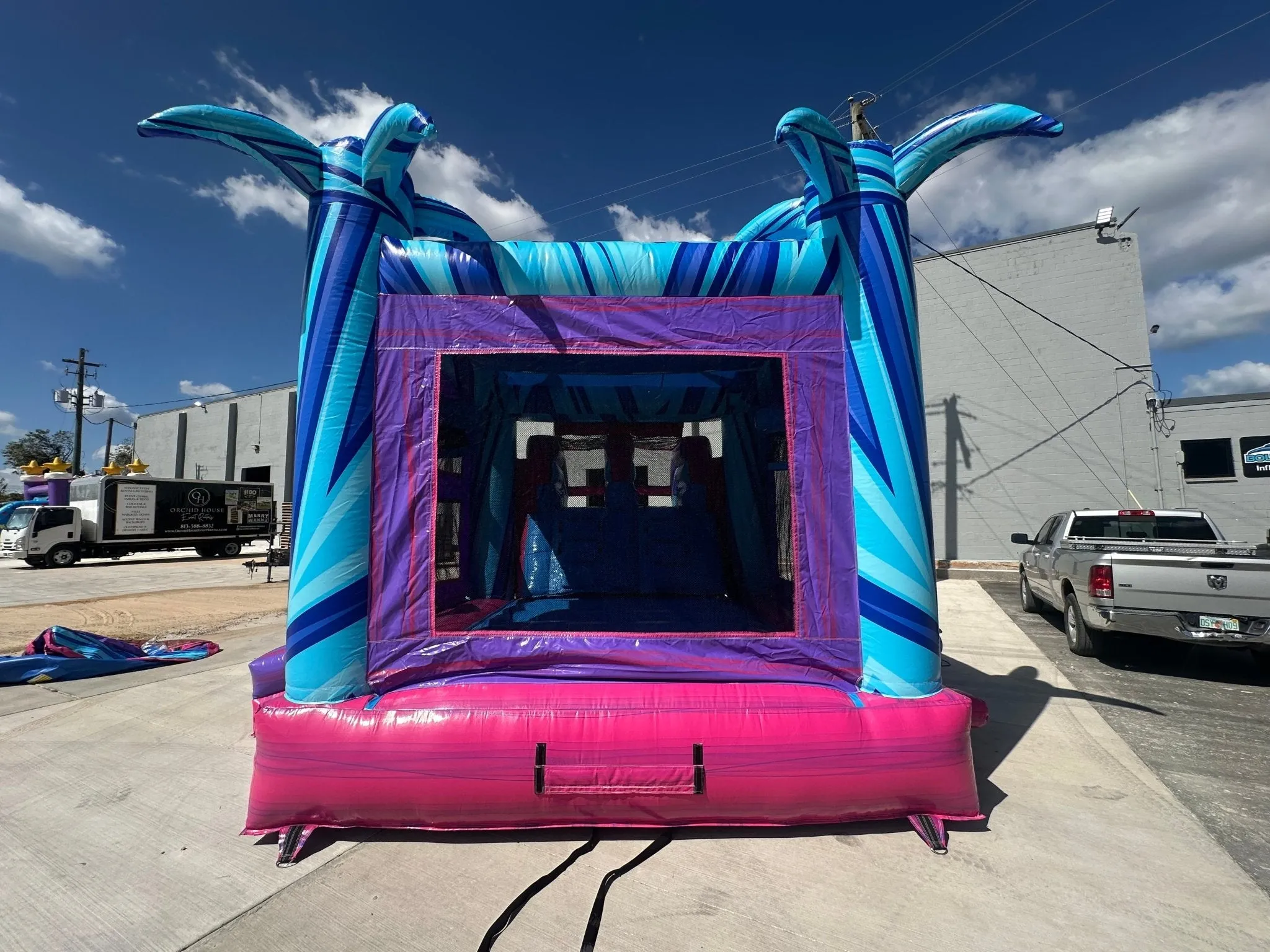 Supernova Dual Lane Bounce House with Slide (Wet/Dry)