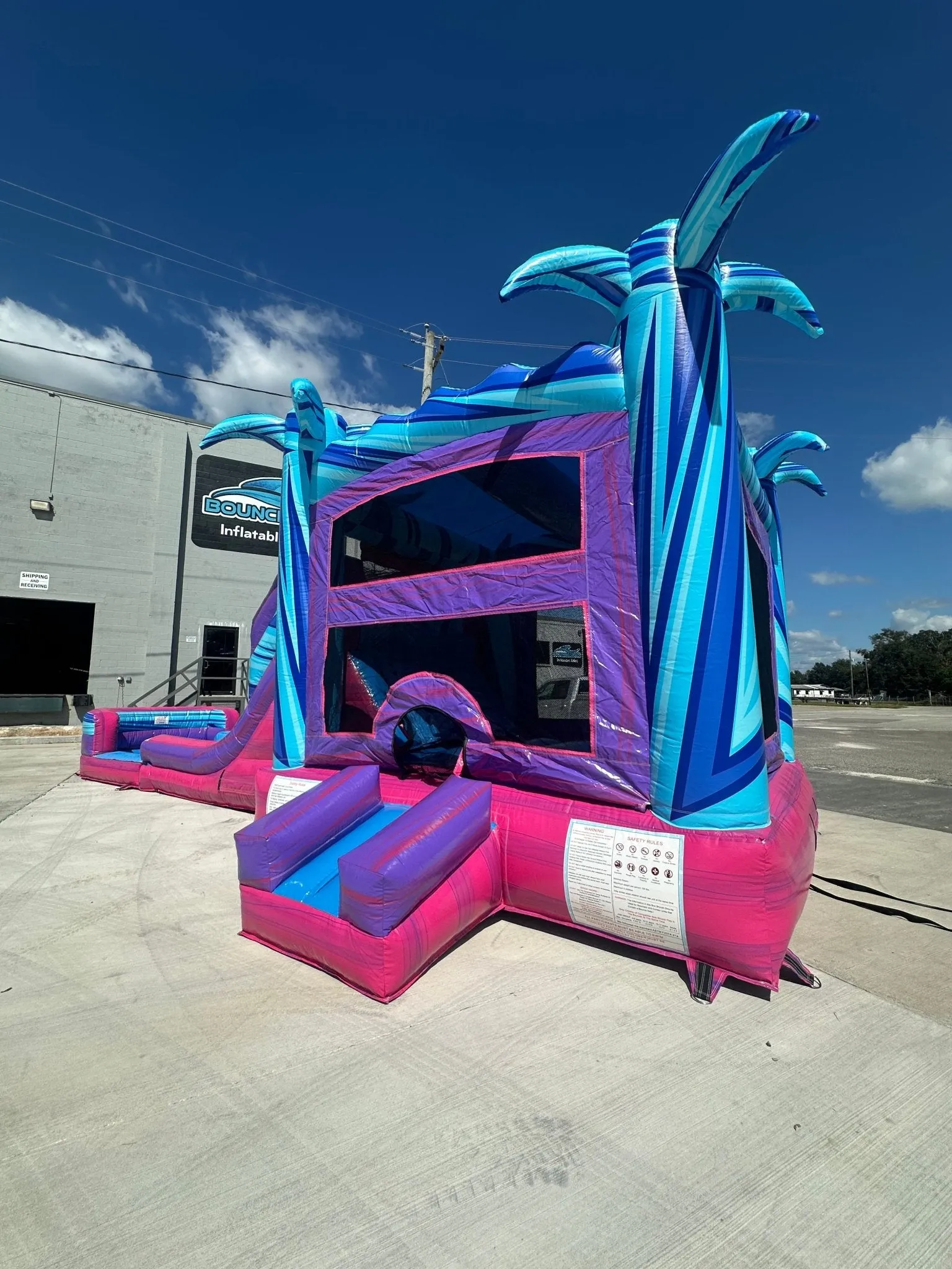 Supernova Dual Lane Bounce House with Slide (Wet/Dry)