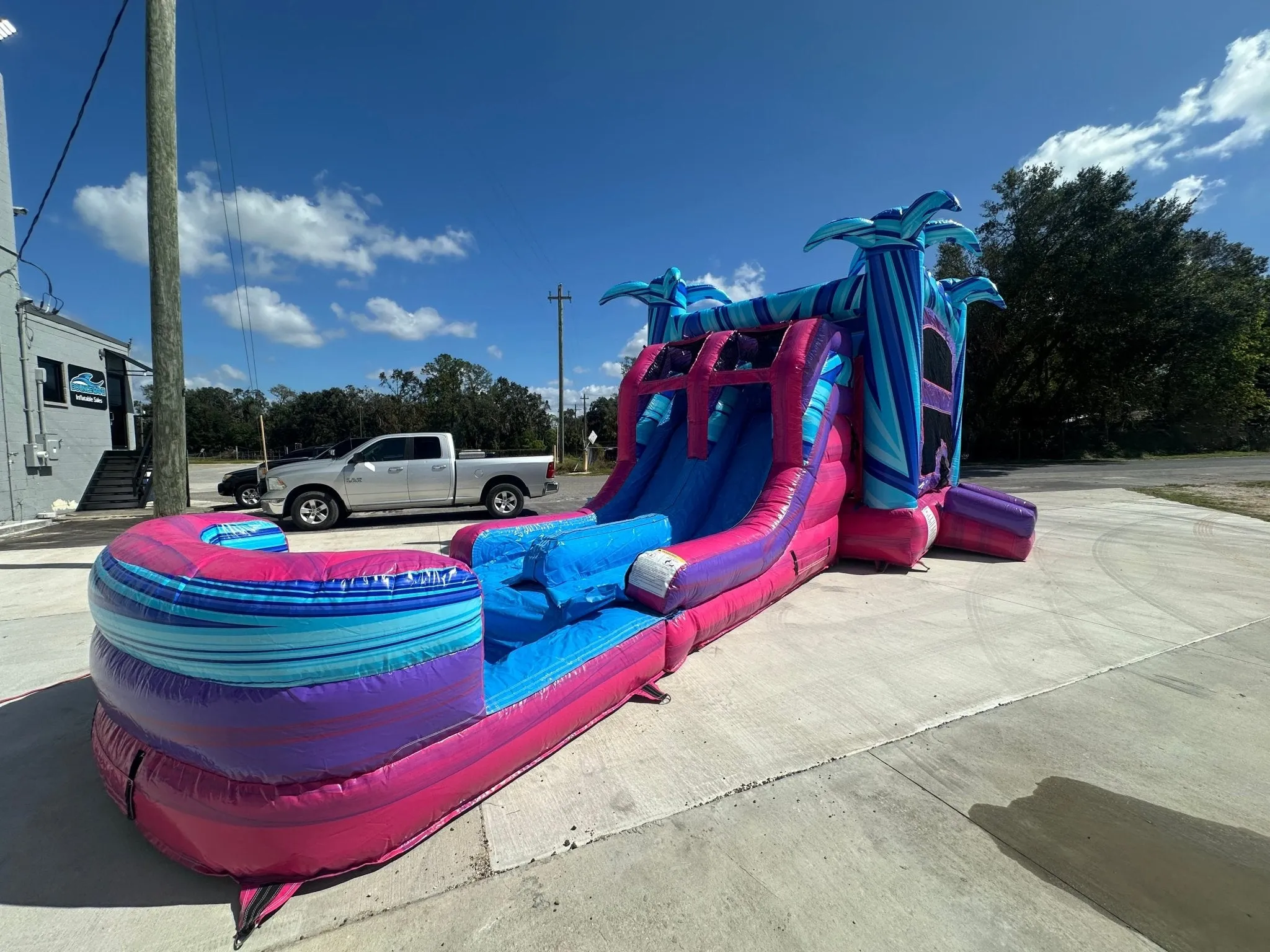 Supernova Dual Lane Bounce House with Slide (Wet/Dry)