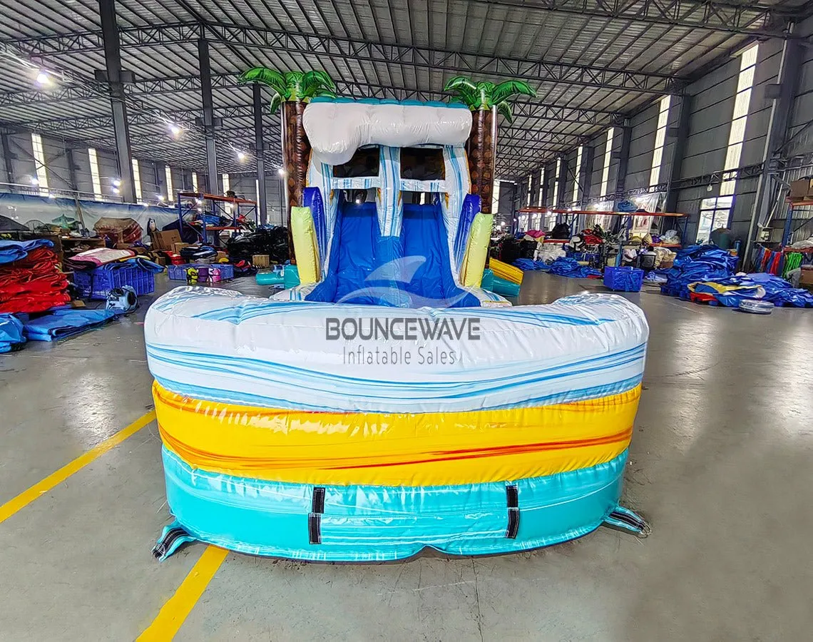Surf's Up Dual Lane Bounce House with Slide (Wet/Dry)