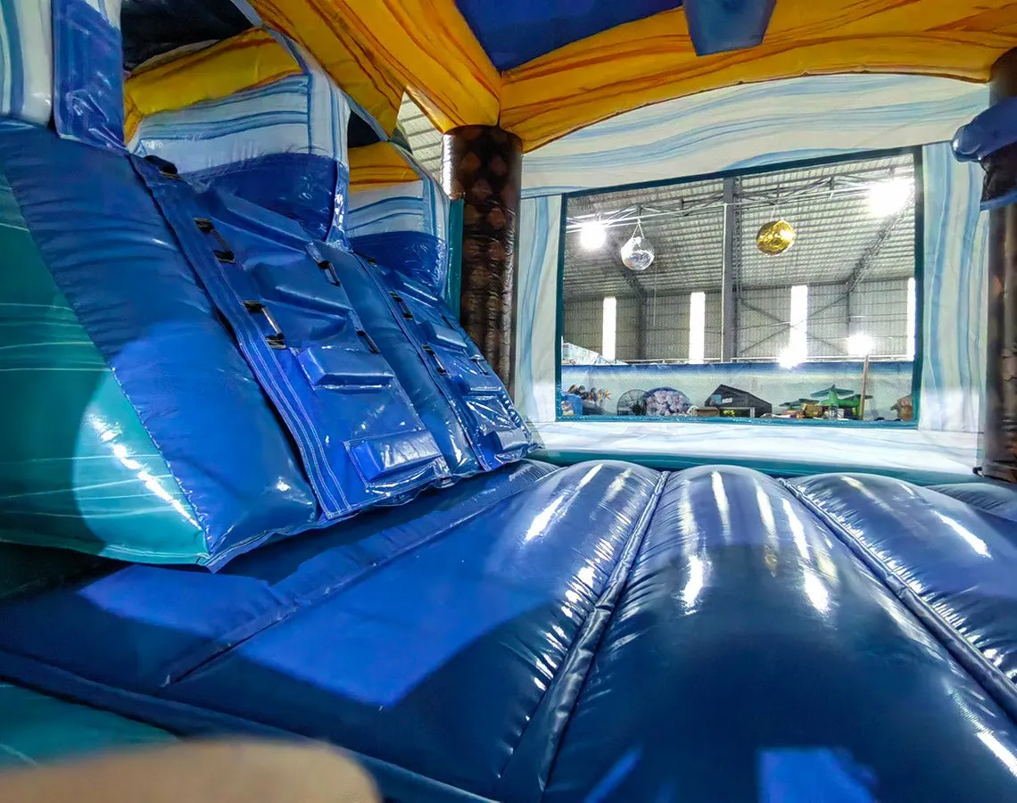 Surf's Up Dual Lane Bounce House with Slide (Wet/Dry)