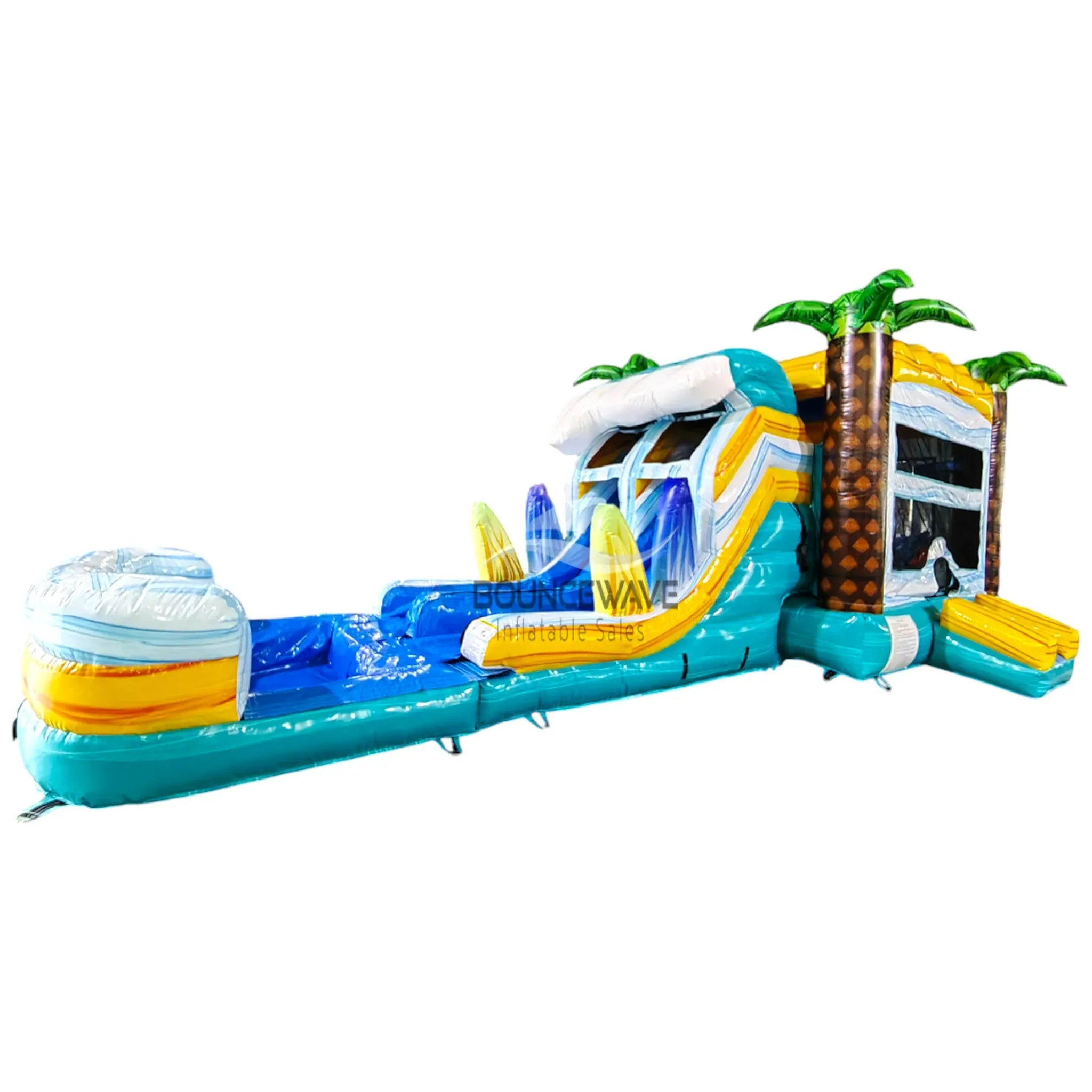 Surf's Up Dual Lane Bounce House with Slide (Wet/Dry)
