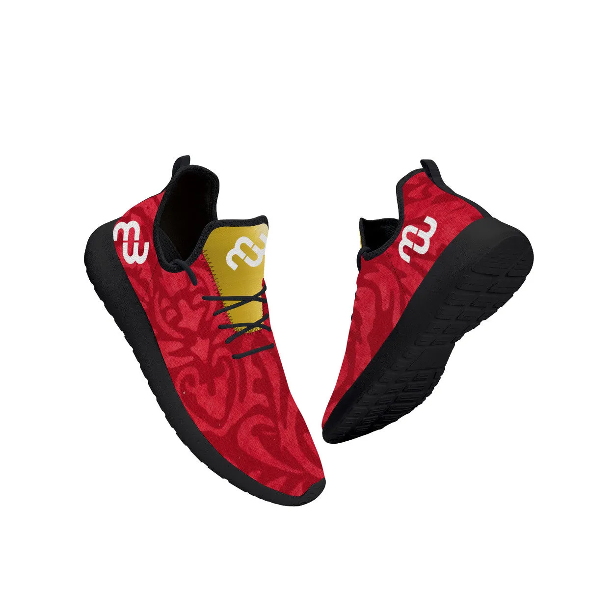 Time running out SF_F39 Black Money Lightweight Knit Gold Sneaker Red Streamlined shipping - Mesh Bushae