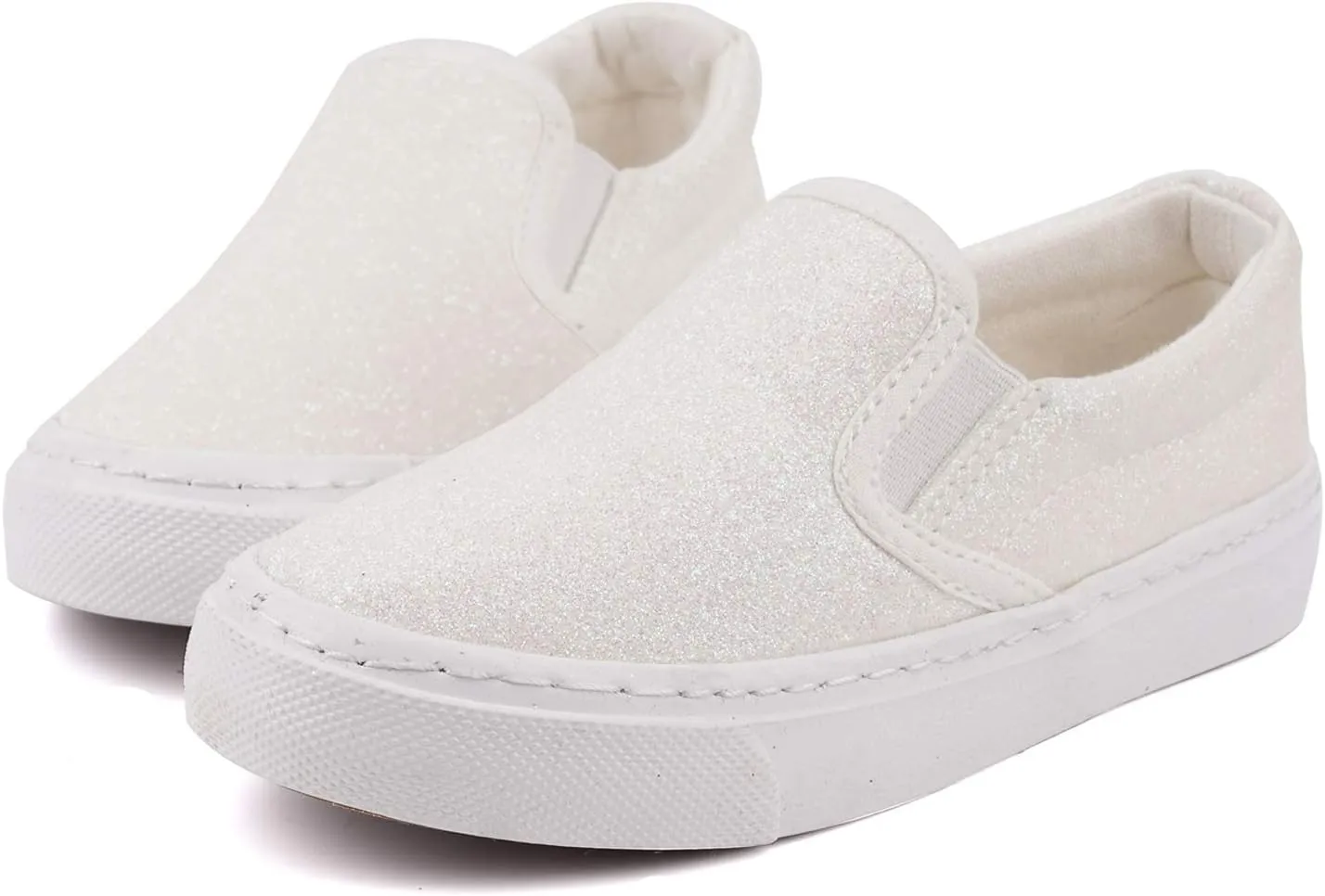 Toandon Toddler Kids Girls Sparkle Slip On Walking Shoes Age 2-10