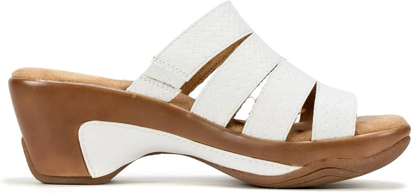 Toe Sandals Valora White Heeled Fashion On Slip Low 10 Customer-endorsed Open Wedge Rialto Complete collection