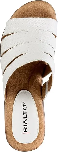 Toe Sandals Valora White Heeled Fashion On Slip Low 10 Customer-endorsed Open Wedge Rialto Complete collection
