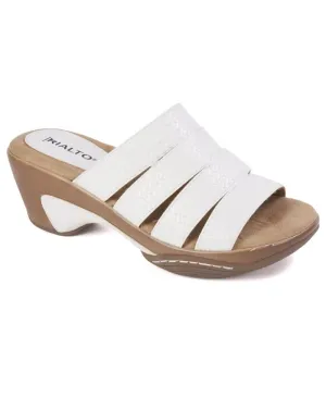 Toe Sandals Valora White Heeled Fashion On Slip Low 10 Customer-endorsed Open Wedge Rialto Complete collection