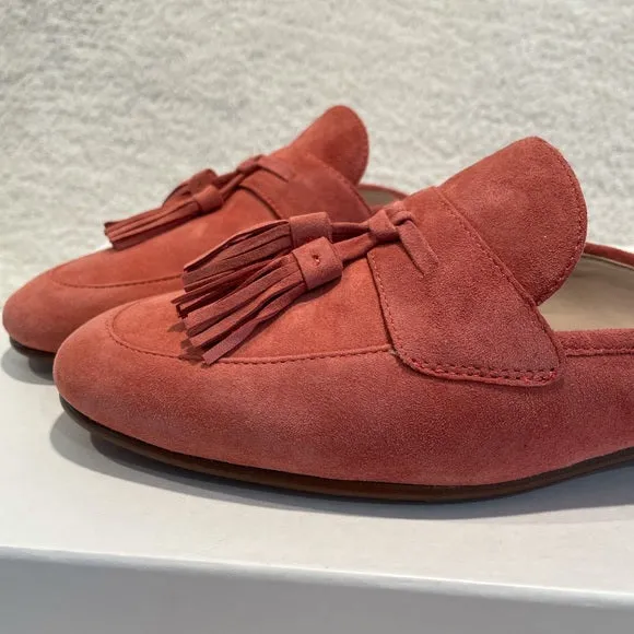 Trusted by customers Toe On Edelman Coral Mules Tassel Suede Paris Slip Worldwide tracking Sam Round