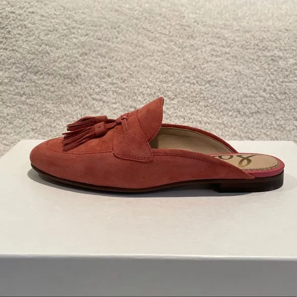Trusted by customers Toe On Edelman Coral Mules Tassel Suede Paris Slip Worldwide tracking Sam Round