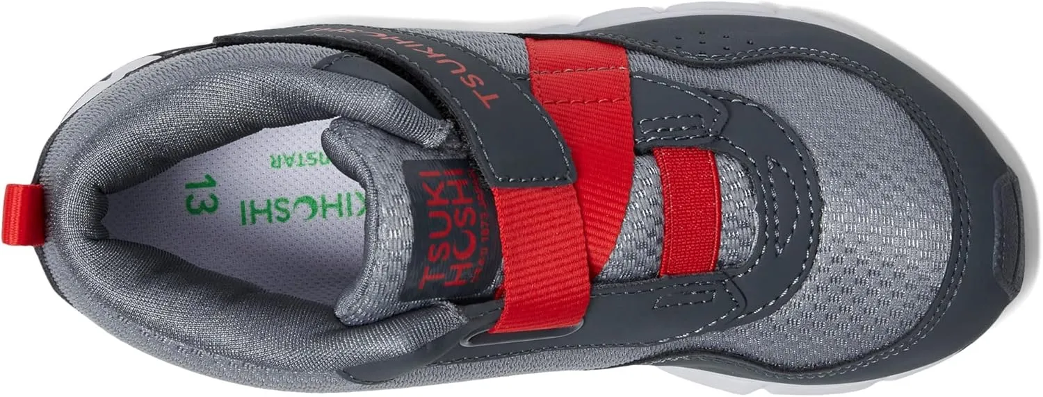 TSUKIHOSHI 7510 Tokyo Waterproof Strap-Closure Machine-Washable Child Sneaker Shoe with Wide Toe Box and Slip-Resistant, Non-Marking Outsole - for Toddlers and Little Kids, Ages 1-8