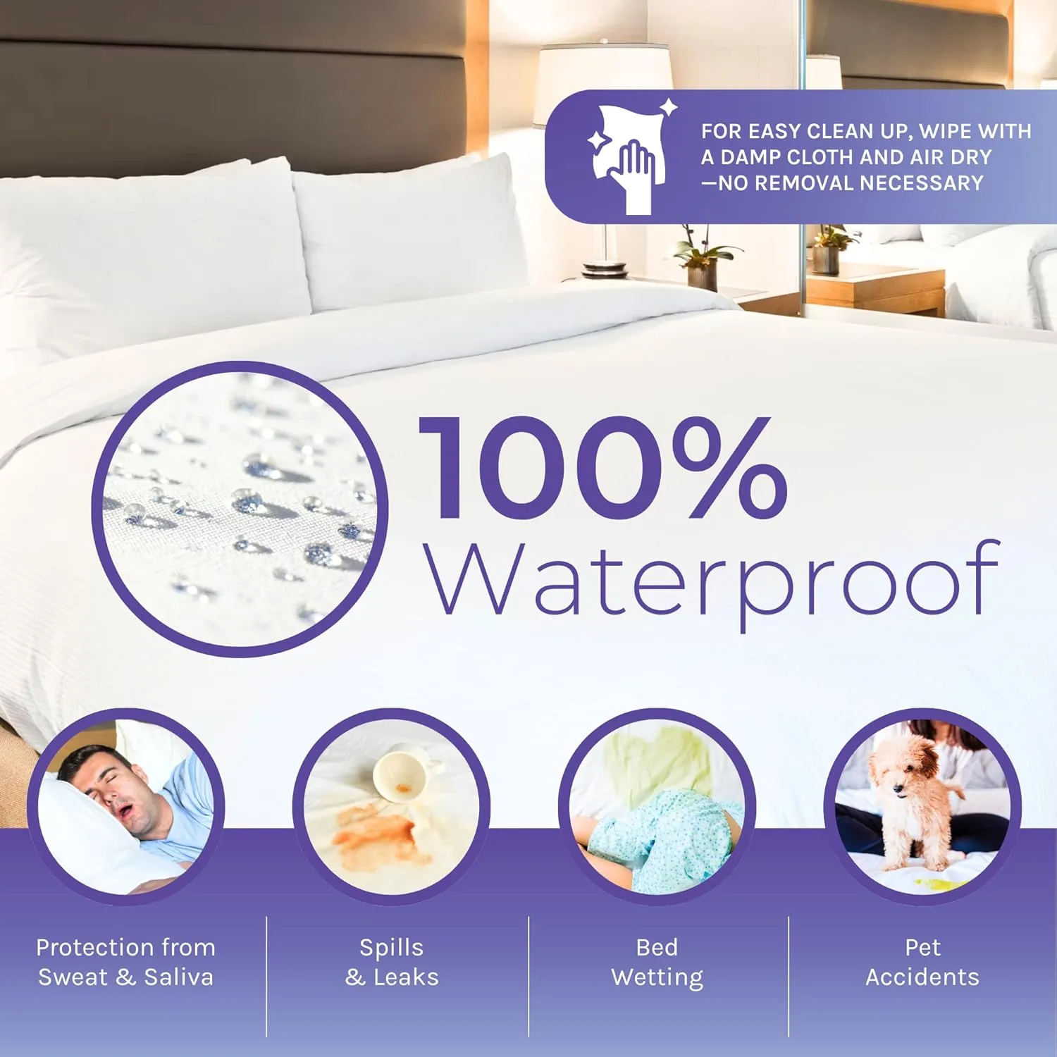 Twin Size Tear-Free Heavy Duty Vinyl Box Spring and Mattress Cover - Waterproof, Anti-Bed Bug and Allergen-proof, Zippered Encasement - 39” x 75” x 9” Deep - Durable Protection