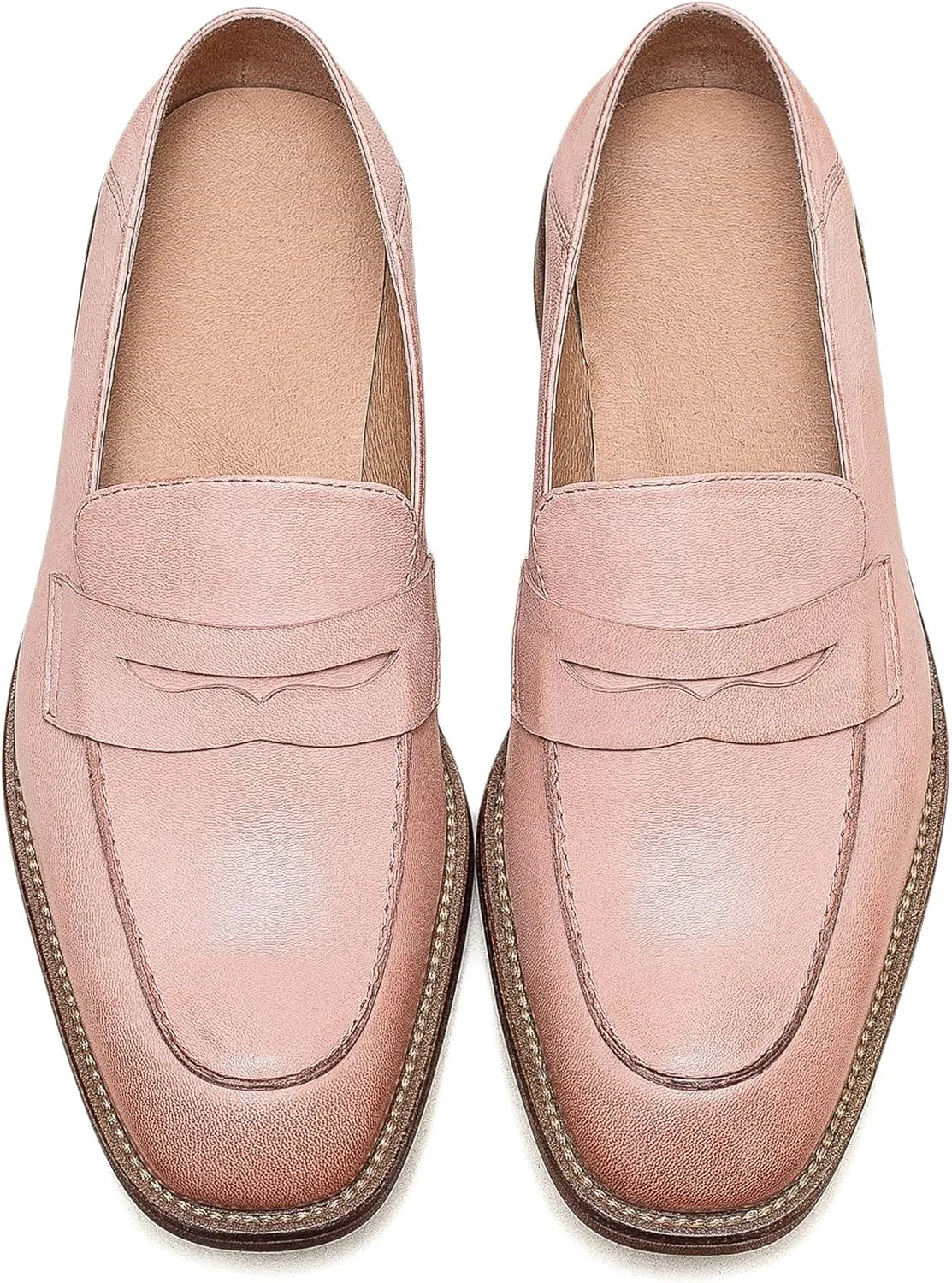 U-lite Women’s Sheepskin Leather Slip-On Loafers - Soft, Comfortable, and Lightweight Shoes with Collapsible Heel