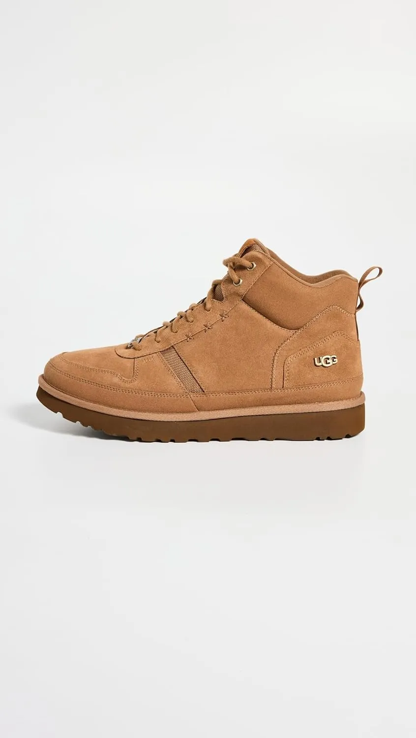 UGG Men's Highland Hi Heritage Sneaker, Chestnut Suede, 11