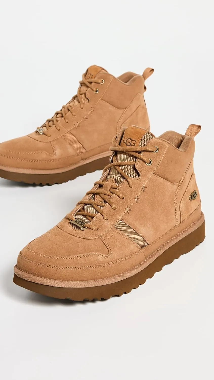 UGG Men's Highland Hi Heritage Sneaker, Chestnut Suede, 11