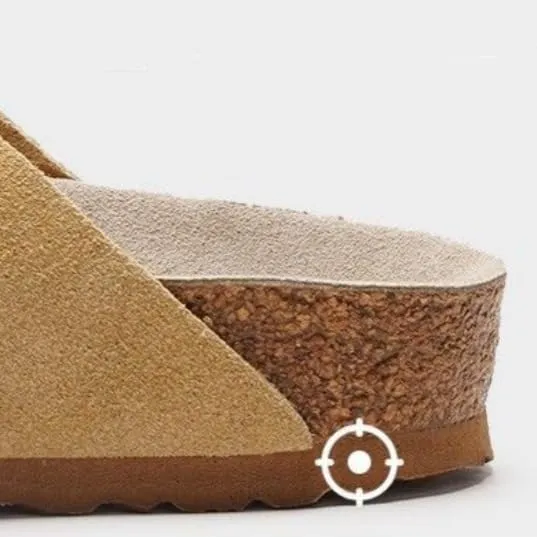 UIKGITP Women's Slide Sandals Cork Footbed Summer Suede Walking Buckle Flat Comfort Slip On Slippers