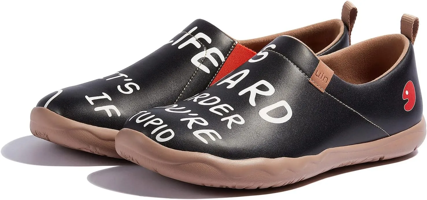 UIN Men's Walking Travel Shoes Slip On Microfiber Casual Loafers Lightweight Comfort Fashion Sneaker