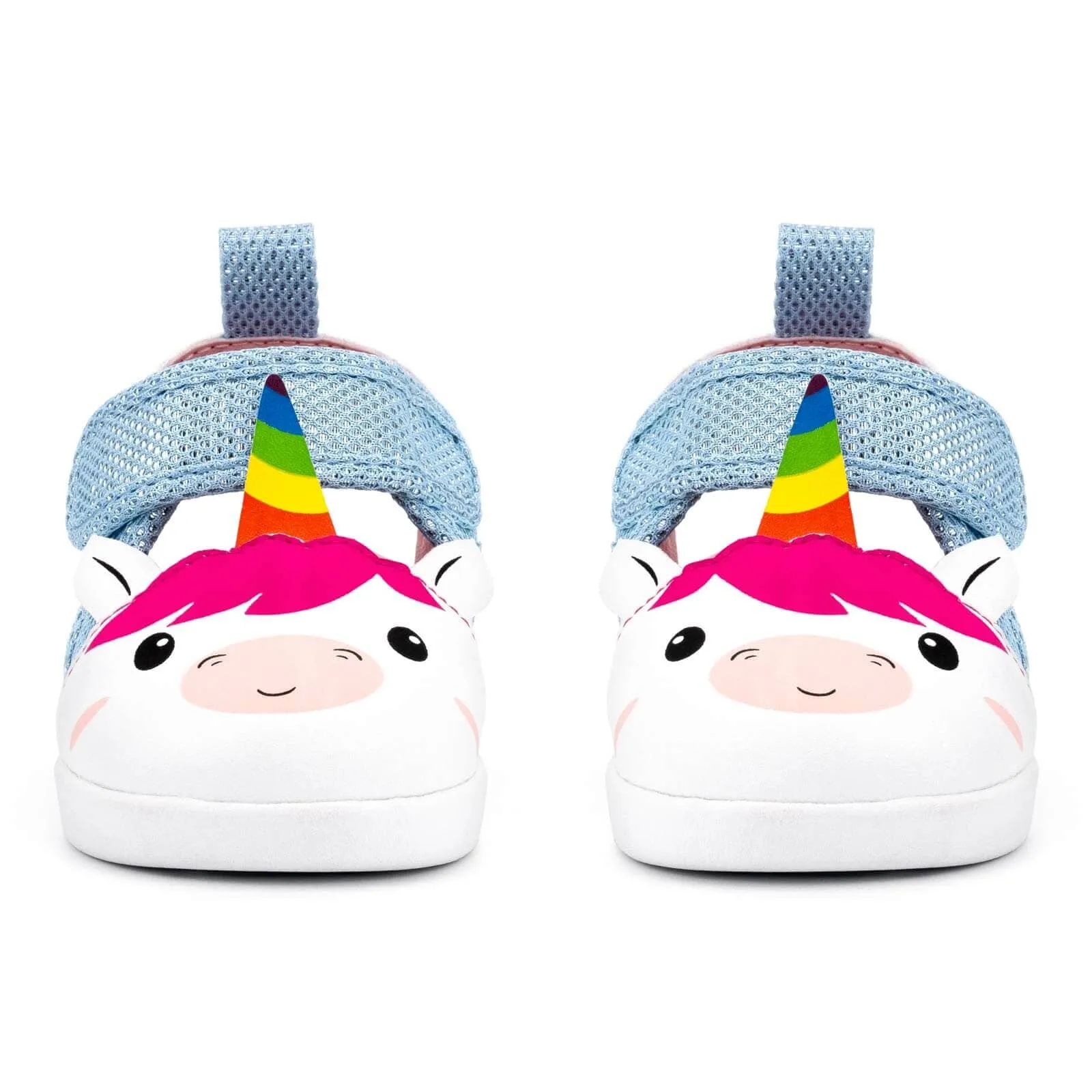 Unicorn Squeaky Toddler Sandals | White/Sparkly Blue