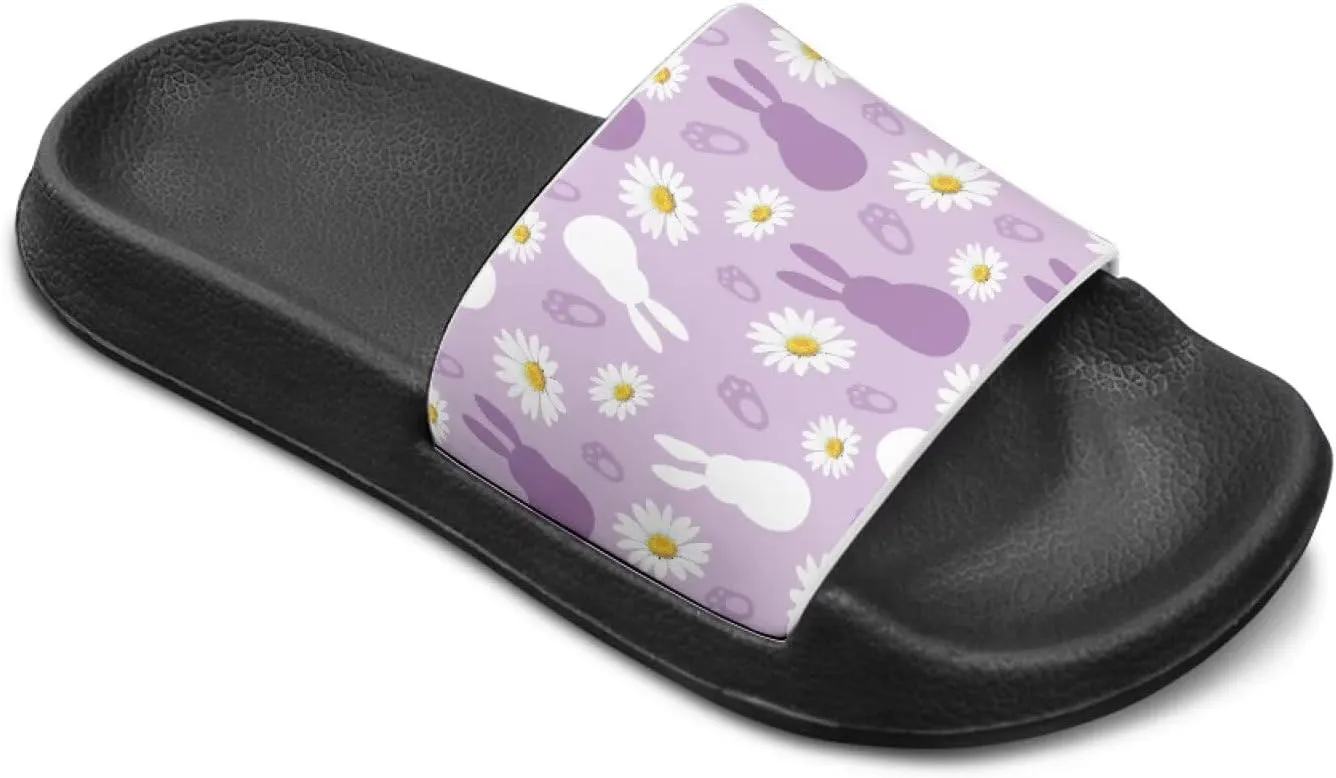 Unisex-Child Beach Slides Comfort Slide Sandals Slip Resistant Slippers for Indoor Outdoor Water Shoes Flip Flop