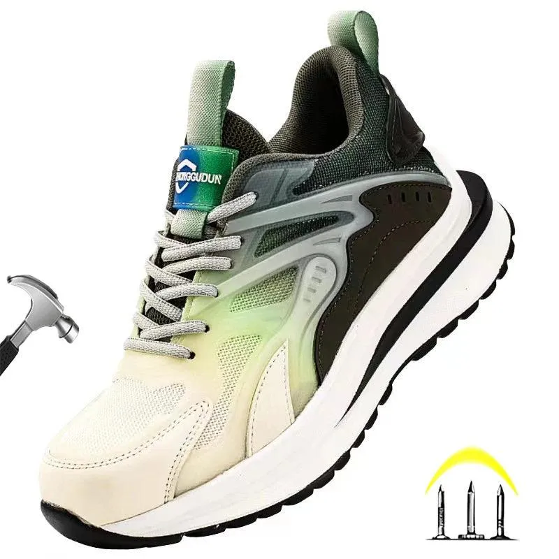 Unisex Safety Lightweight Breathable Anti-Smashing Anti-Puncture Sneakers Shoes