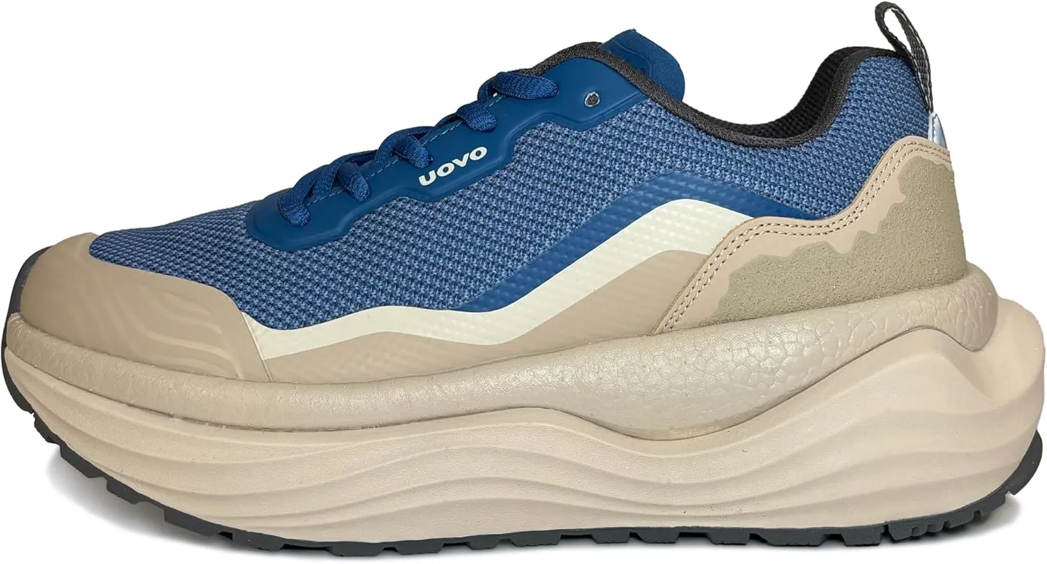 UOVO Flow Men’s Lightweight Sneaker – Everyday Performance Shoe with Breathable Knit Upper and Cloud-Like Cushioning