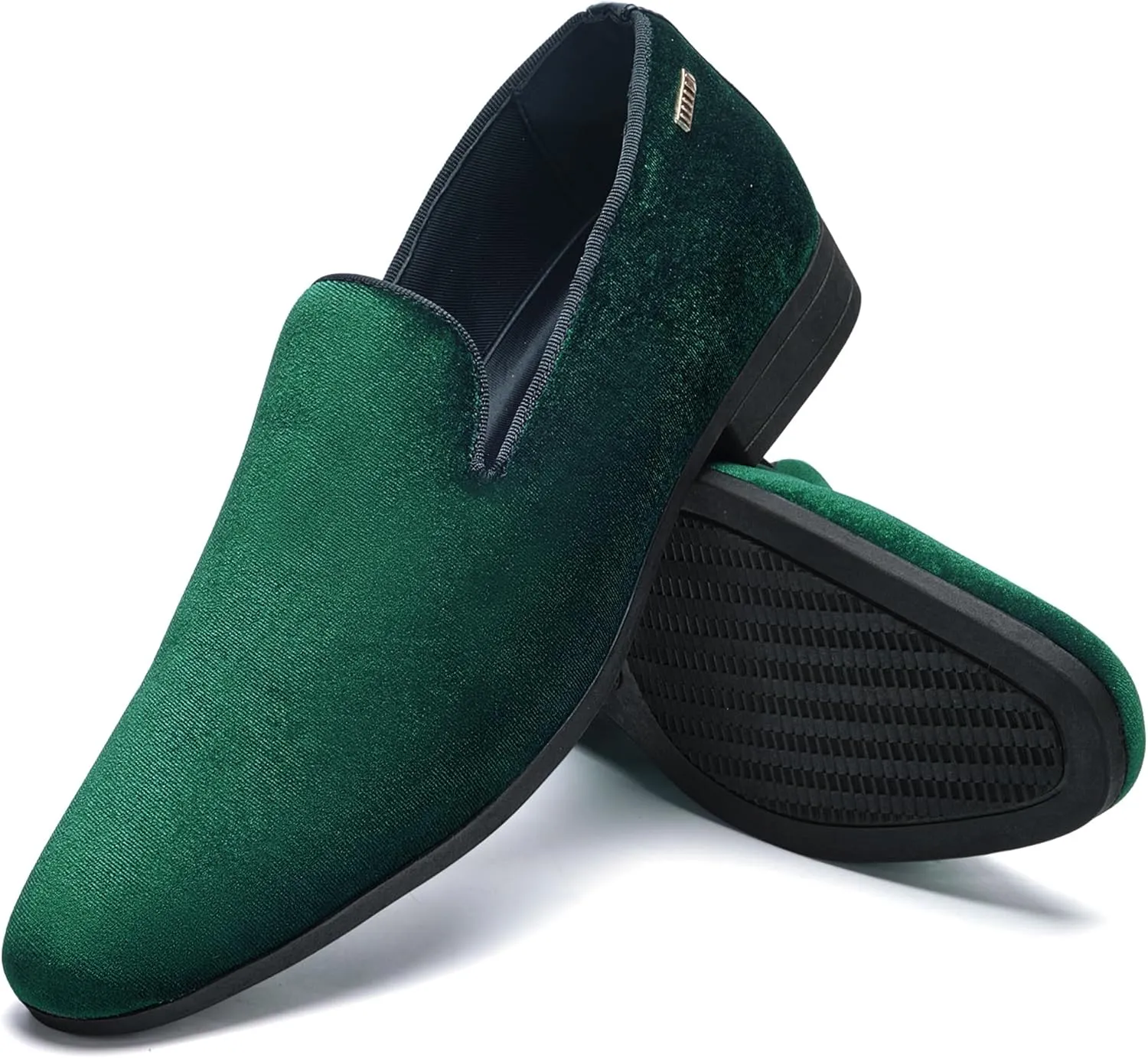 UUBARIS Mens Velvet Loafers Slip-on Dress Shoes Fashion Style Driving Shoes Classic Tuxedo Shoes Casual Oxford Shoes