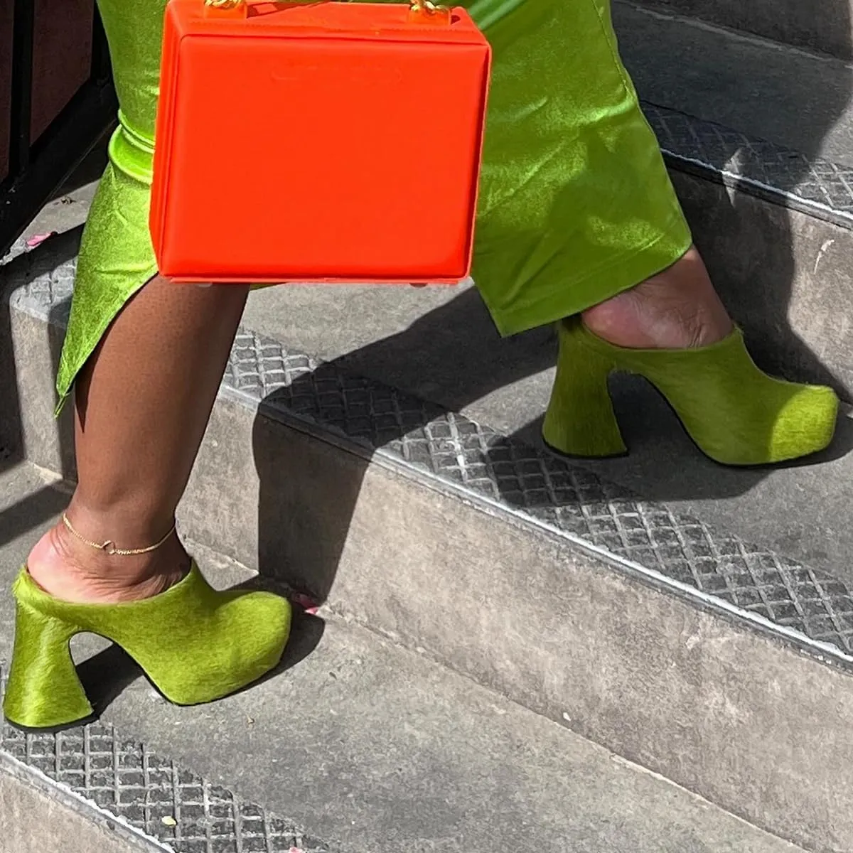 Vertundy Mule Heels for Women Backless Slide Shoes Ladies